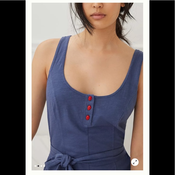 Classic Henley Romper - Picture 3 of 6